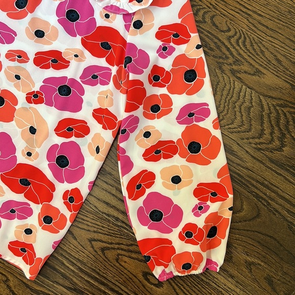 Michelle McDowell Floral Blouse Size Medium - Picture 4 of 4